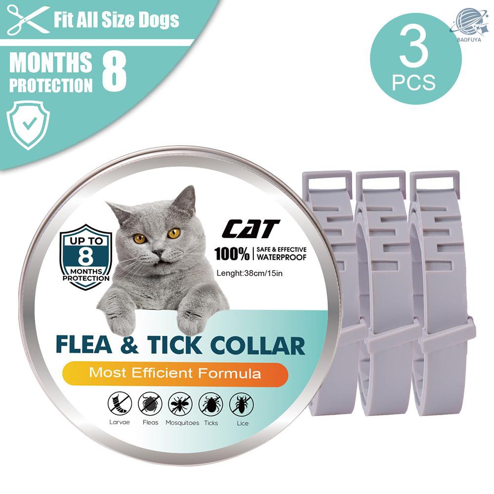 Set 3 Vòng Đeo Cổ Chống Bọ Chét Cho Mèo 3 Tháng Tuổi