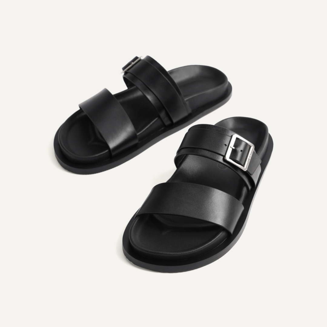 Nhị Sandals waa. - Dép Nhị Quai Da Bò