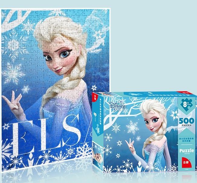 Xếp hình công chúa elsa, tranh ghép hình elsa, bộ ghép hình , bộ ghép hình cho bé, xếp hình cho bé gái 9 16 30 40 60 80 100 200 300 500 1000 miếng
