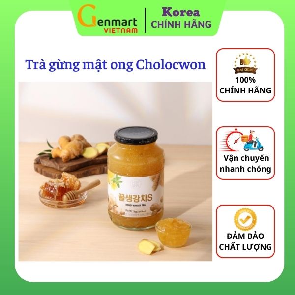 Trà Gừng Mật Ong Cholocwon Hàn Quốc Hũ 1kg
