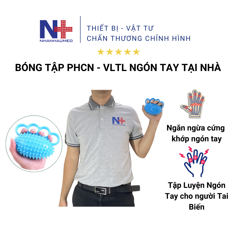 Bóng Tập Vật Lý Trị Liệu Tay, Tập Ngón Tay, Phục Hồi Chức Năng Ngón tay Cho Người Tai Biến - Bóng Ngón