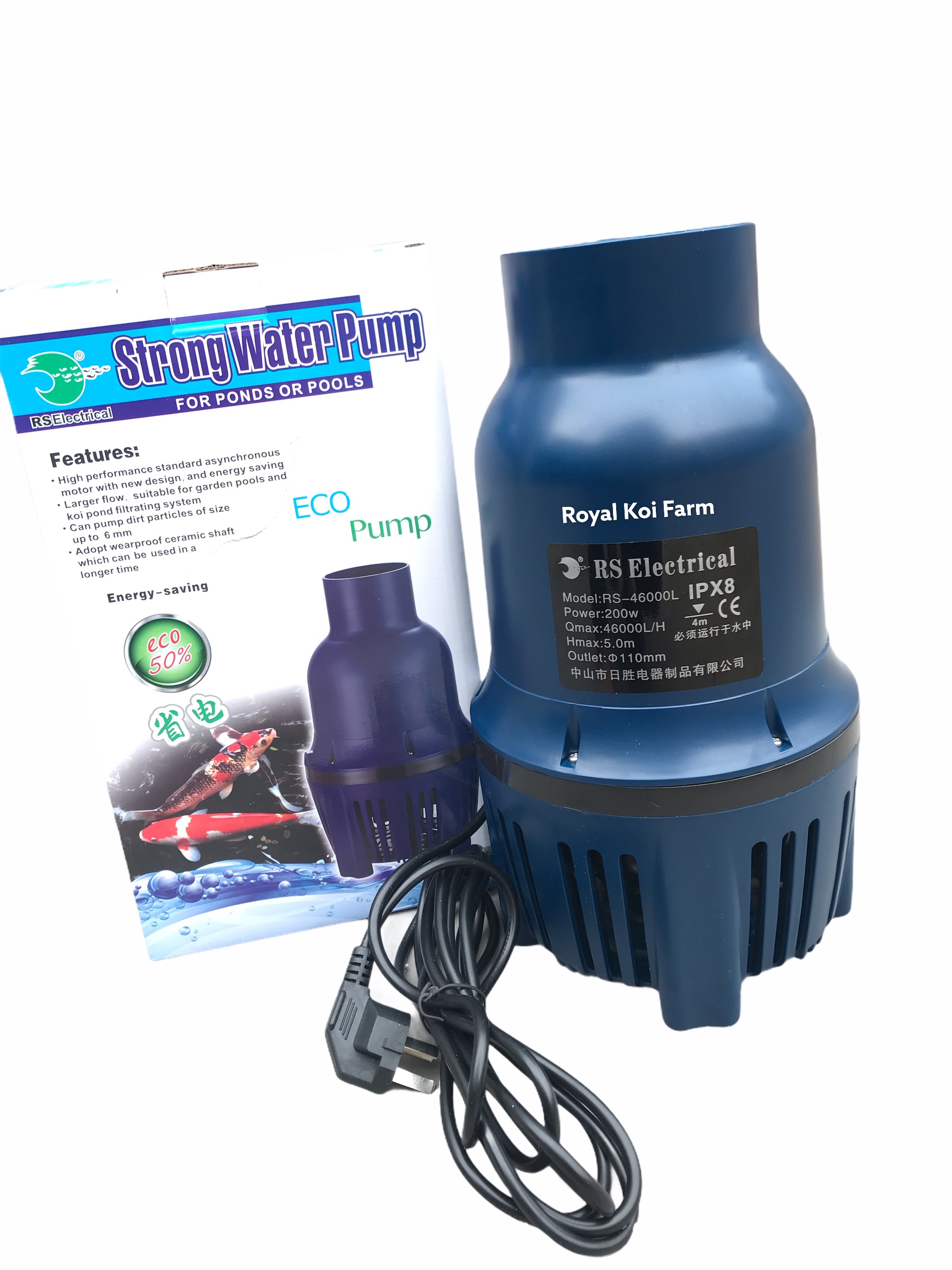 Máy bơm rs strong water pump rs 16500- 22500- 25000- 46000- 56000 bơm tạt chuyên dùng cho hồ koi