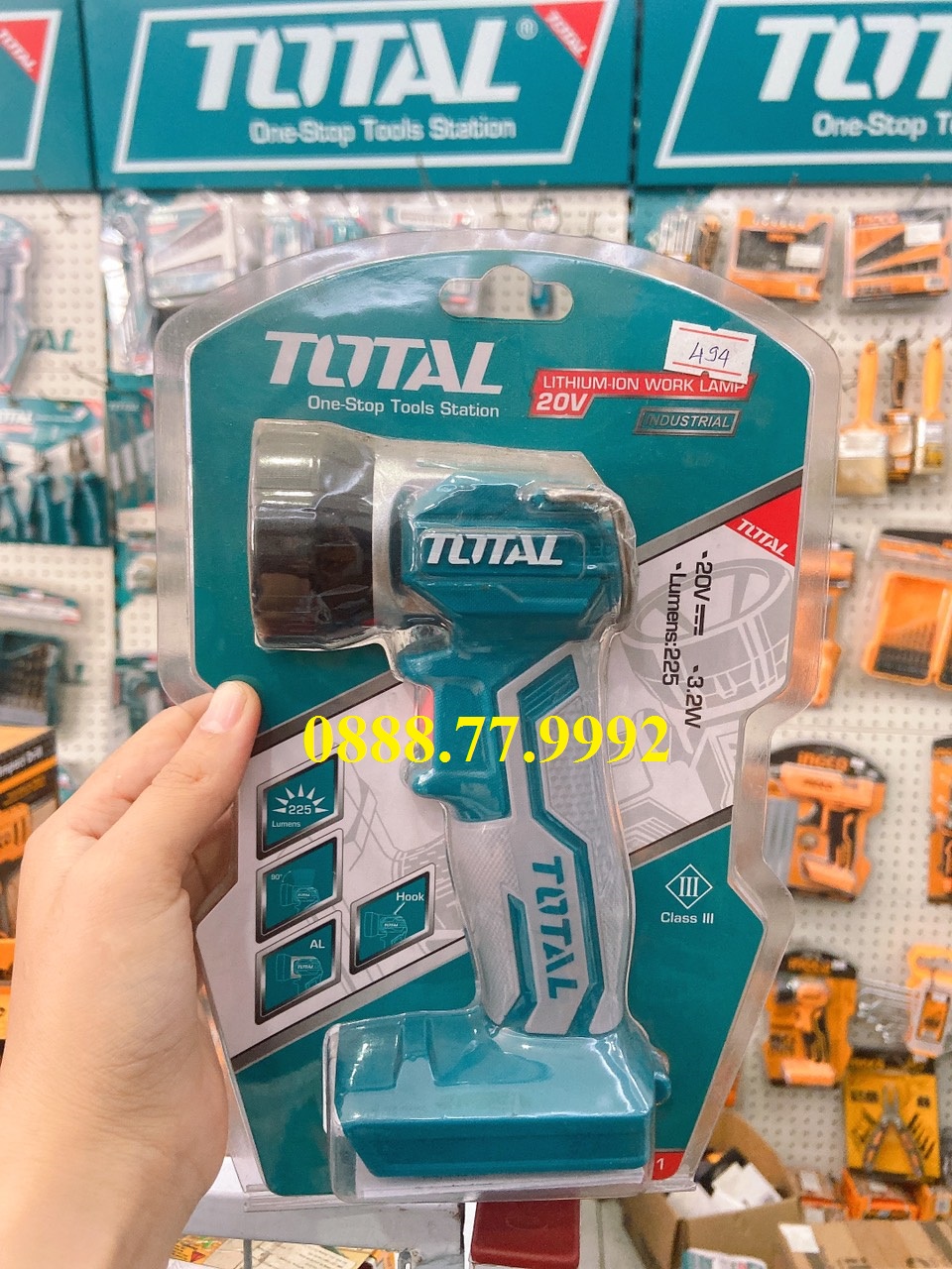 Đèn làm việc dùng pin lithium 20v total twli2001 đèn để bàn mini độ sáng 225 lumens - không kèm theo pin và sạc