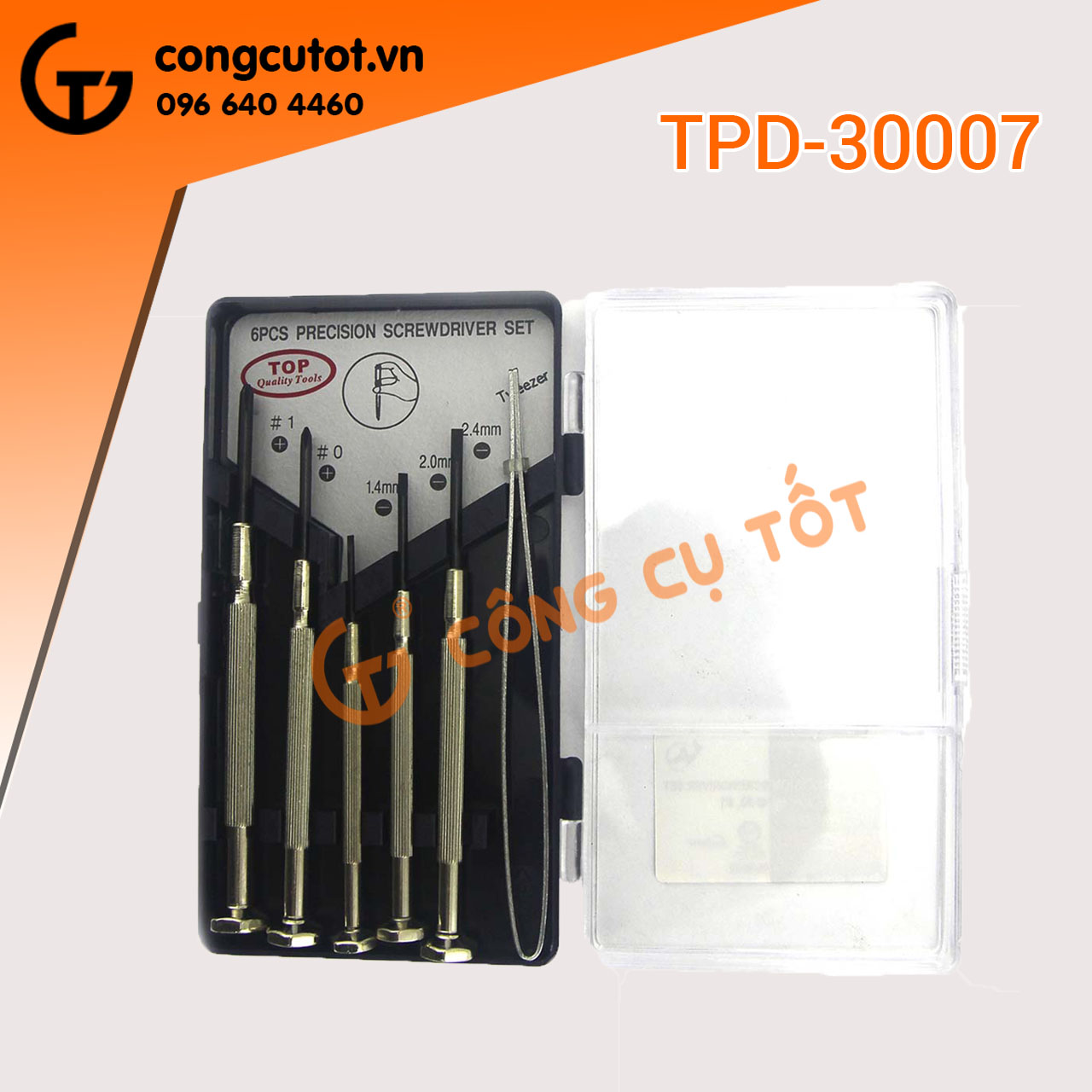Bộ mũi vít sửa đồng hồ top tpd-30007