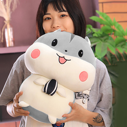 Gấu bông chuột Hamster cao 40cm TNB01 màu xám