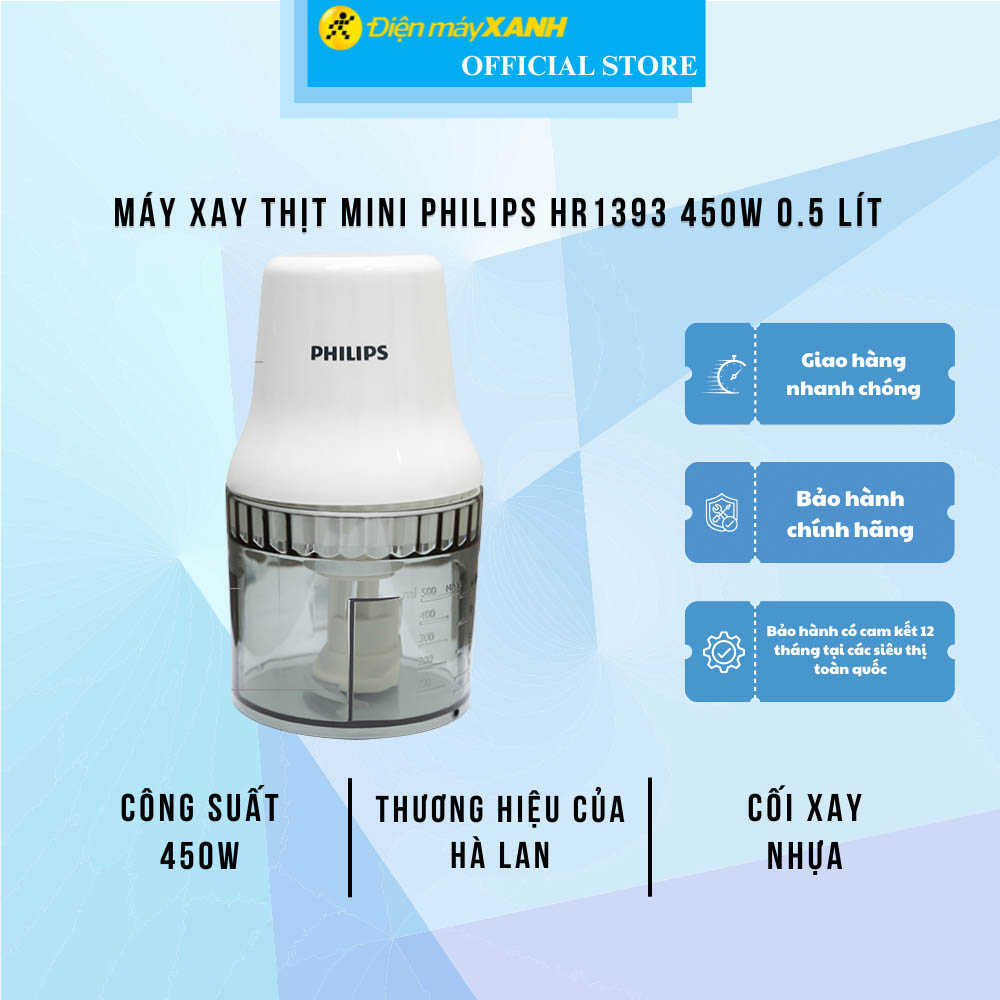 Máy xay thịt Philips HR1393 - Hàng chính hãng