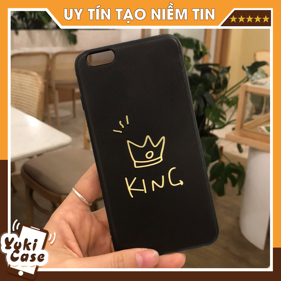 Ốp Lưng Hình Chữ KING Siêu Chất - Ốp Iphone Dẻo 6 6S 6Plus 6S Plus 7 Plus 8 Plus (OP070)