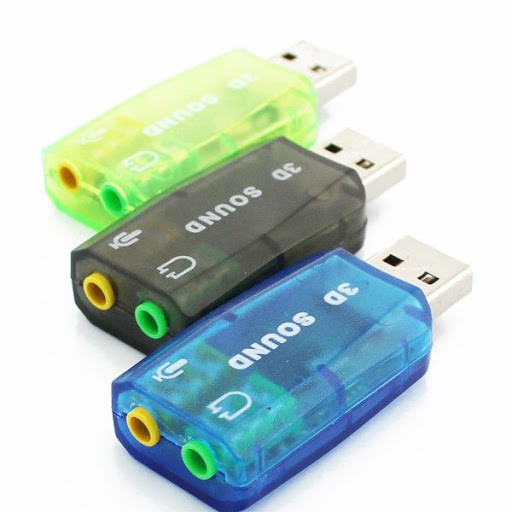 Usb âm thanh usb sound chuyển đổi từ cổng usb ra loa usb sound 5.1 3d