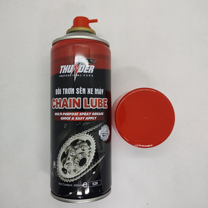 CHAI DƯỠNG SÊN XE MÁY VÀ XE MÔ TÔ HIỆU THUNDER 400ml (Chain Lube Thunder 400ml)