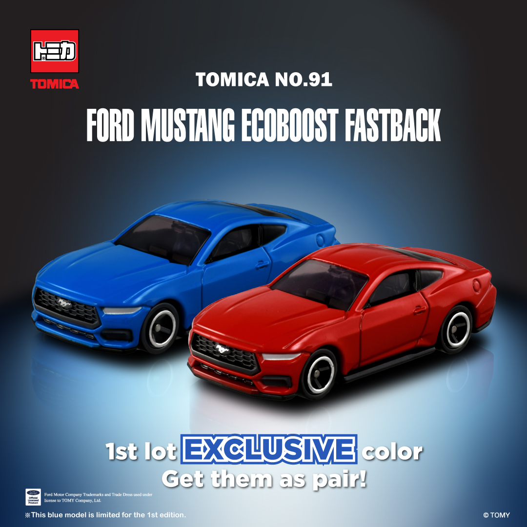 Xe mô hình Tomica No.91-7 FORD MUSTANG Fullbox Nguyên seal Chính hãng TakaraTomy