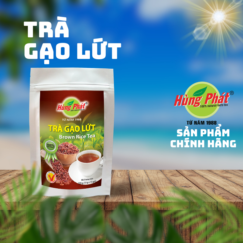 Trà gạo lứt - trà hùng phát