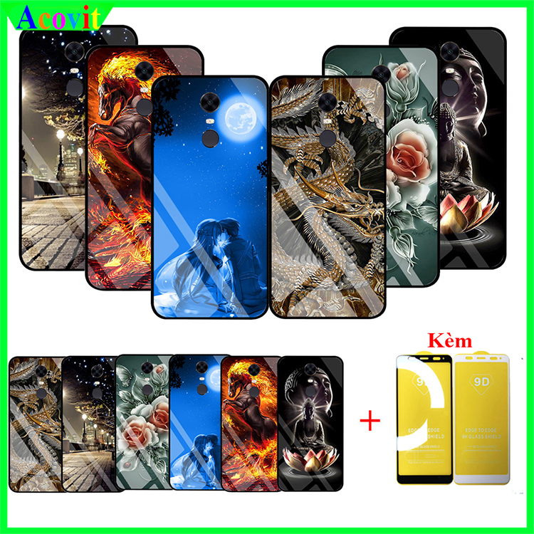 "COMBO ỐP lưng XIAOMI REDMI 5 PLUS  kính 3D"  _Kiểu dáng sang trọng, mặt kính siêu nét chống bẩn, chống bụi_ Hình ảnh sắc nét, Không mờ