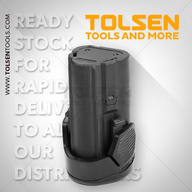 Pin 12v tolsen hãng, mã 79029, dùng cho máy bắt vít 79025 và máy khoan 79023
