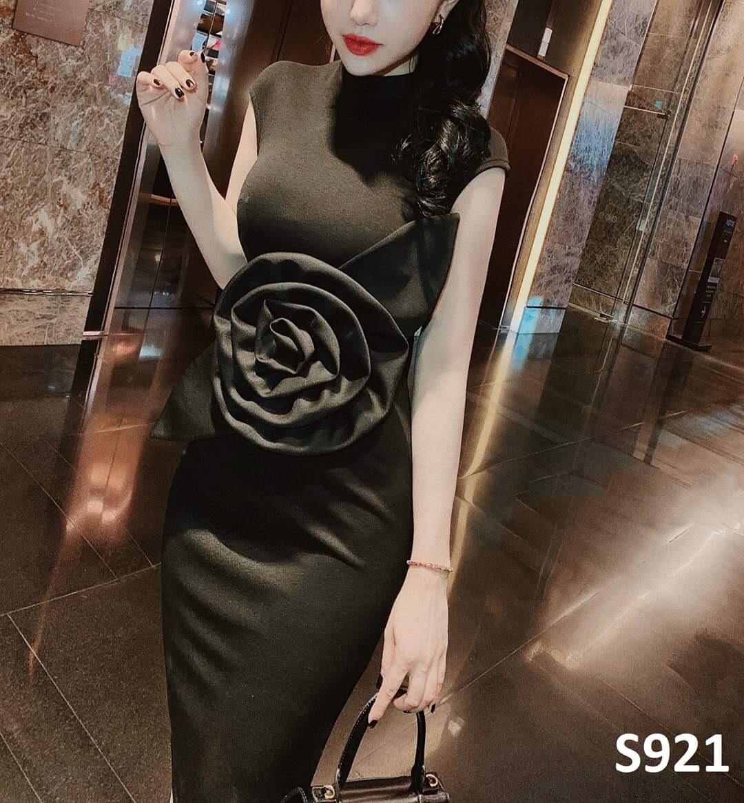 Đầm body dự tiệc kết bông eo cực đẹp - mẫu mới nhất 2020