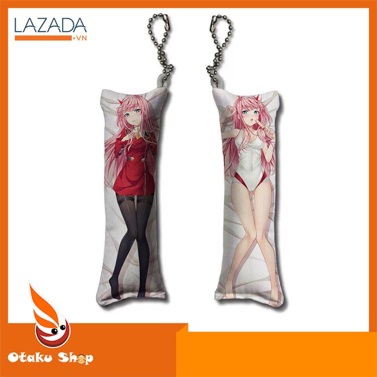 [HCM]Móc khóa gối in hình Anime Darling in the Franxx - Zero Two - Otaku shop
