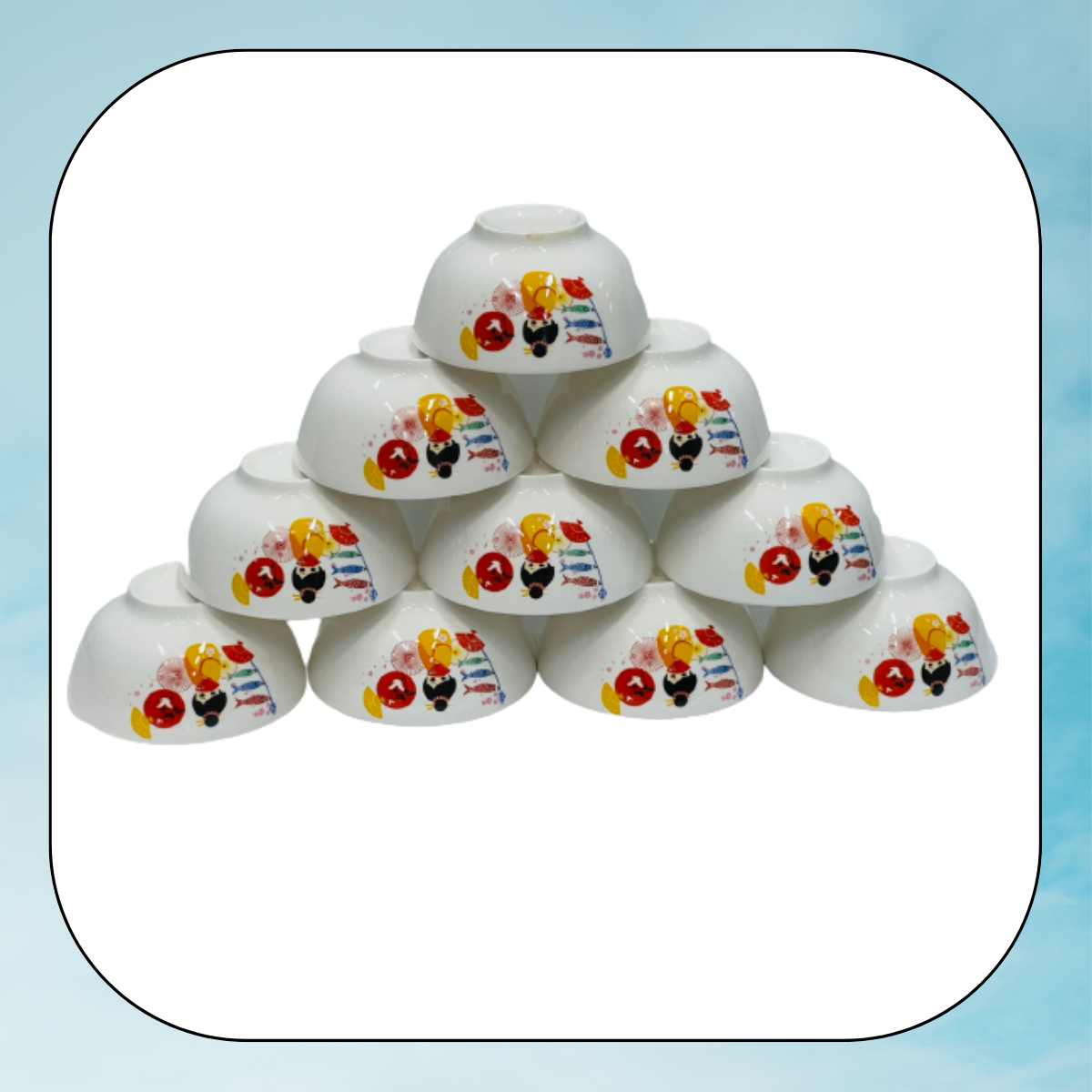 COMBO 2 CÁI CHÉN SỨ HOẠ TIẾT NHẬT BẢN