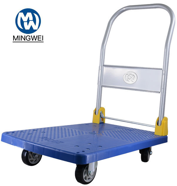 Xe đẩy hàng 4 bánh mingwei tải trọng 200kg gấp gọn