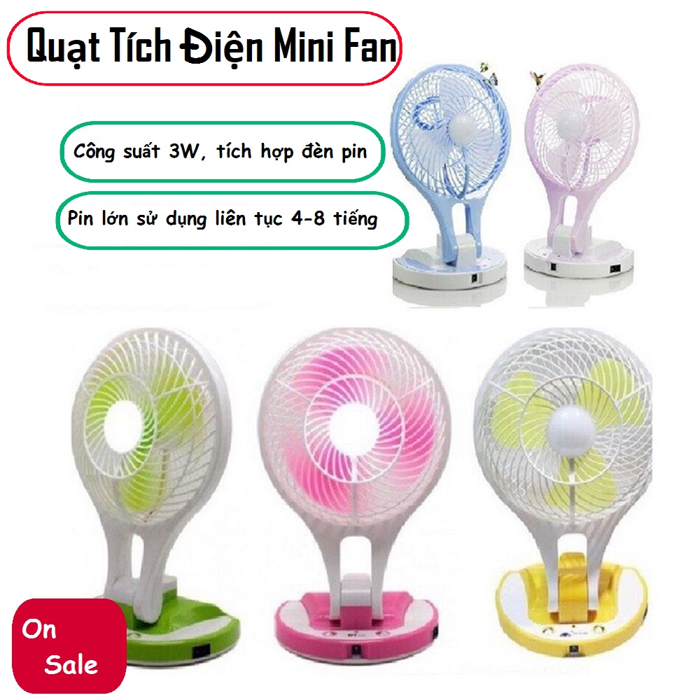 Quạt tích điện dùng được bao lâu, Quạt điện cắm usb, Quạt Tích Điện Mini Fan Kiểu Dáng Đẹp Gấp Gọn Dễ Dàng Mang Theo, 2 Tốc Độ Gió Điều Chỉnh, Dung Lượng Pin Lớn Sử Dụng Liên Tục 4-6 Tiếng - Ưu Đãi Hấp Dẫn Giảm Giá 50%, Bảo Hành Uy Tín.