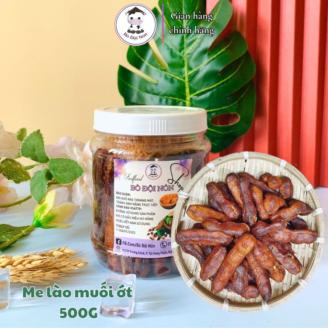 Me lào 1 nắng kèm muối 500g bò đội nón
