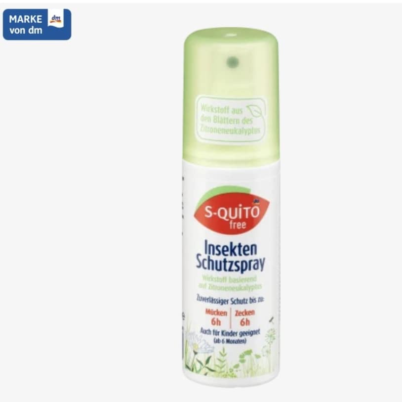 Mẫu mới Xịt chống muỗi và côn trùng cho bé Squito chai 100ml- xách tay Đức