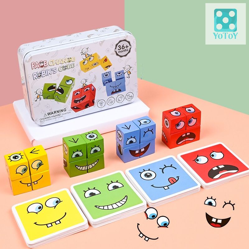 Rubik cảm xúc-Face change rubik’s cube