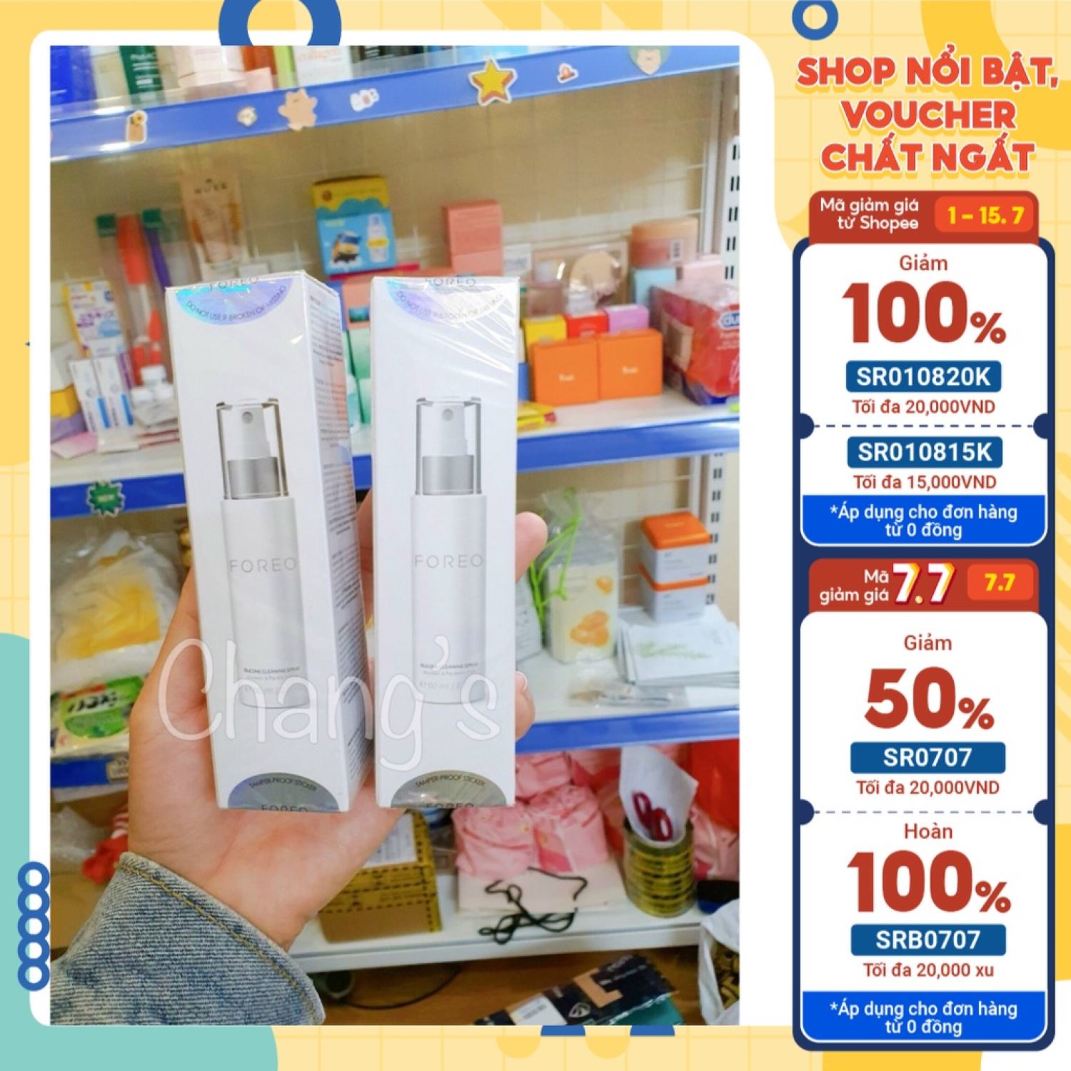 Xịt vệ sinh máy rửa mặt Fore.o Silicone Cleansing Spray