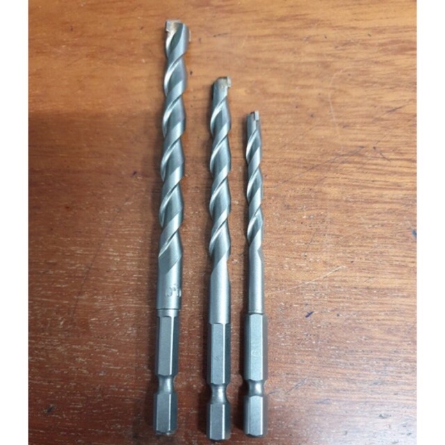 Mũi khoan bê tông chuôi lục giác 6mm 8mm 10mm