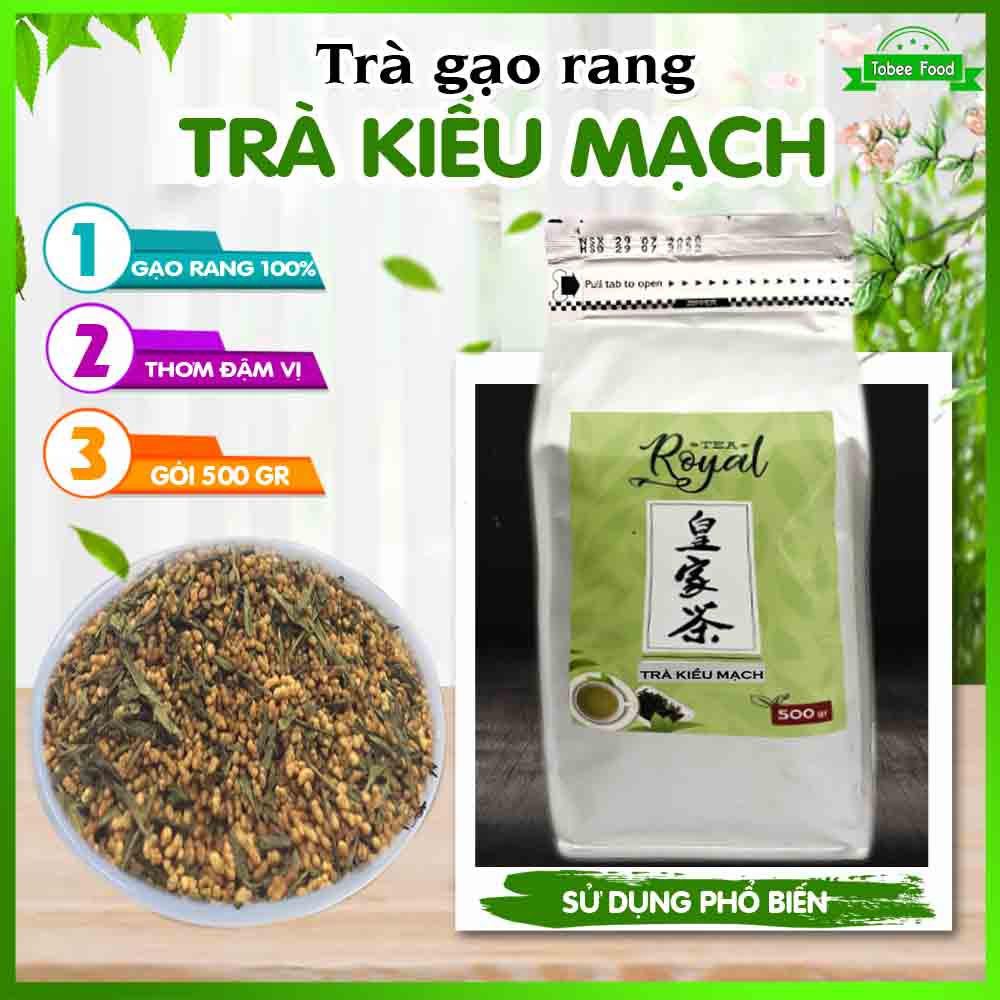 [HCM]Trà gạo rang (trà kiều mạch) 500g - Thơm vị gạo - Tobee Food