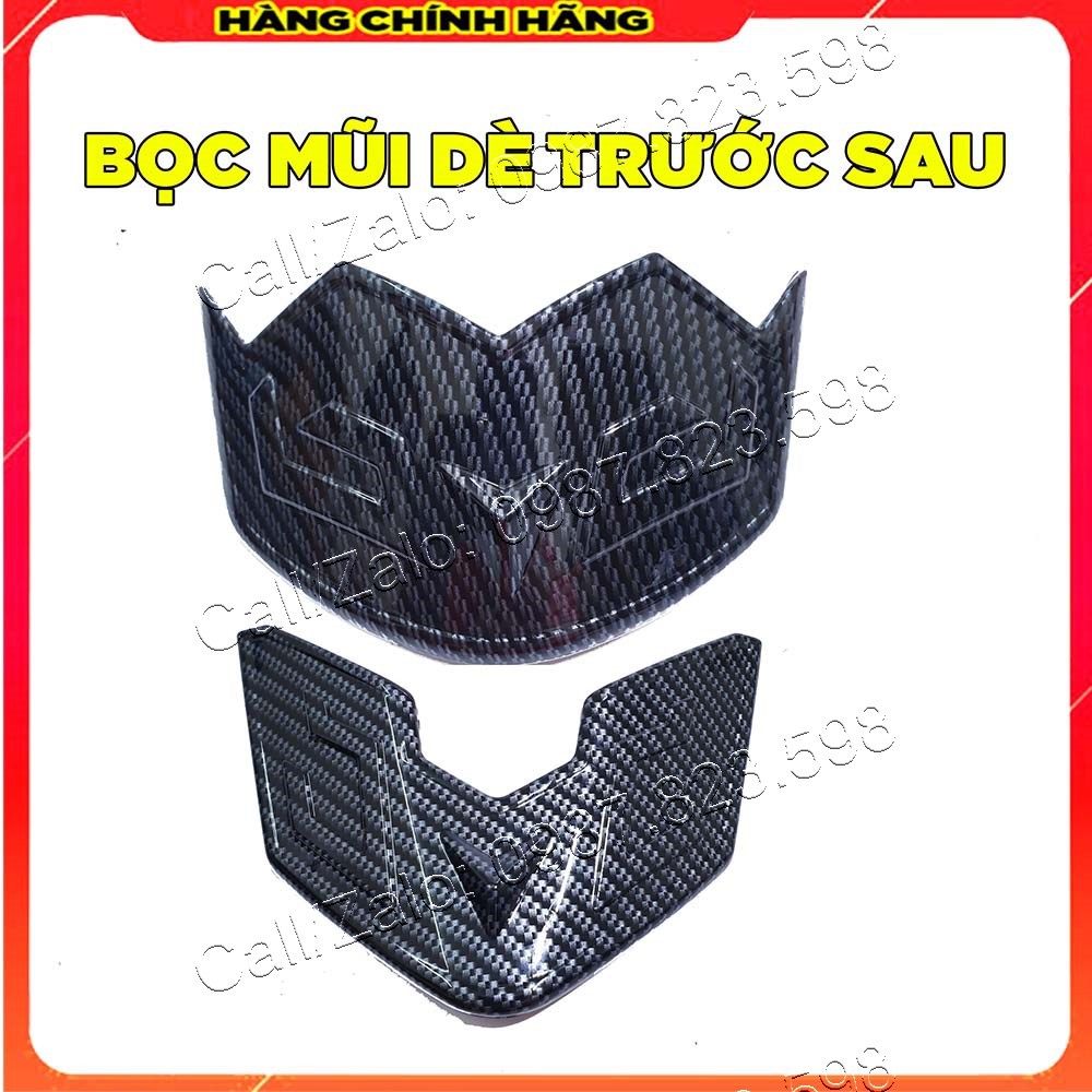 Bịt mỏ, bịt đuôi sh 2020 - 2022 carbon, ốp mũi dè sh 2020 - 2022, bọc mỏ dè sh 2020