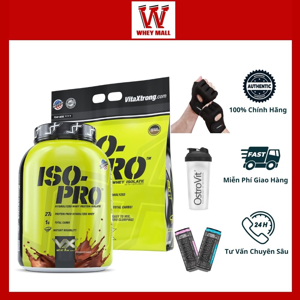 Iso Pro Whey Protein Hydrolyzed VitaXtrong 5Lbs - 8Lbs