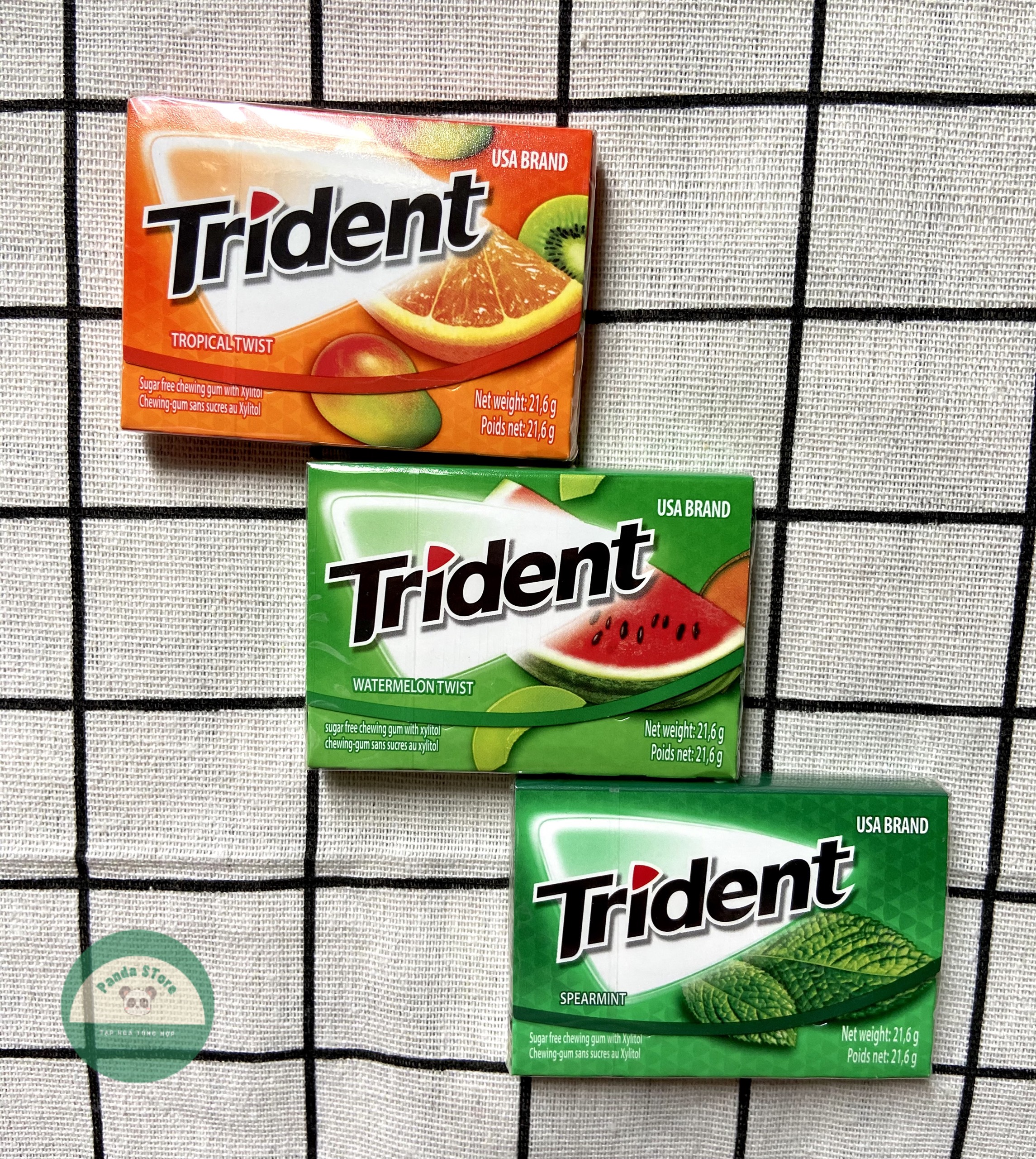 Kẹo Gum Trident không đường Thái Lan 21,6g 3 mùi