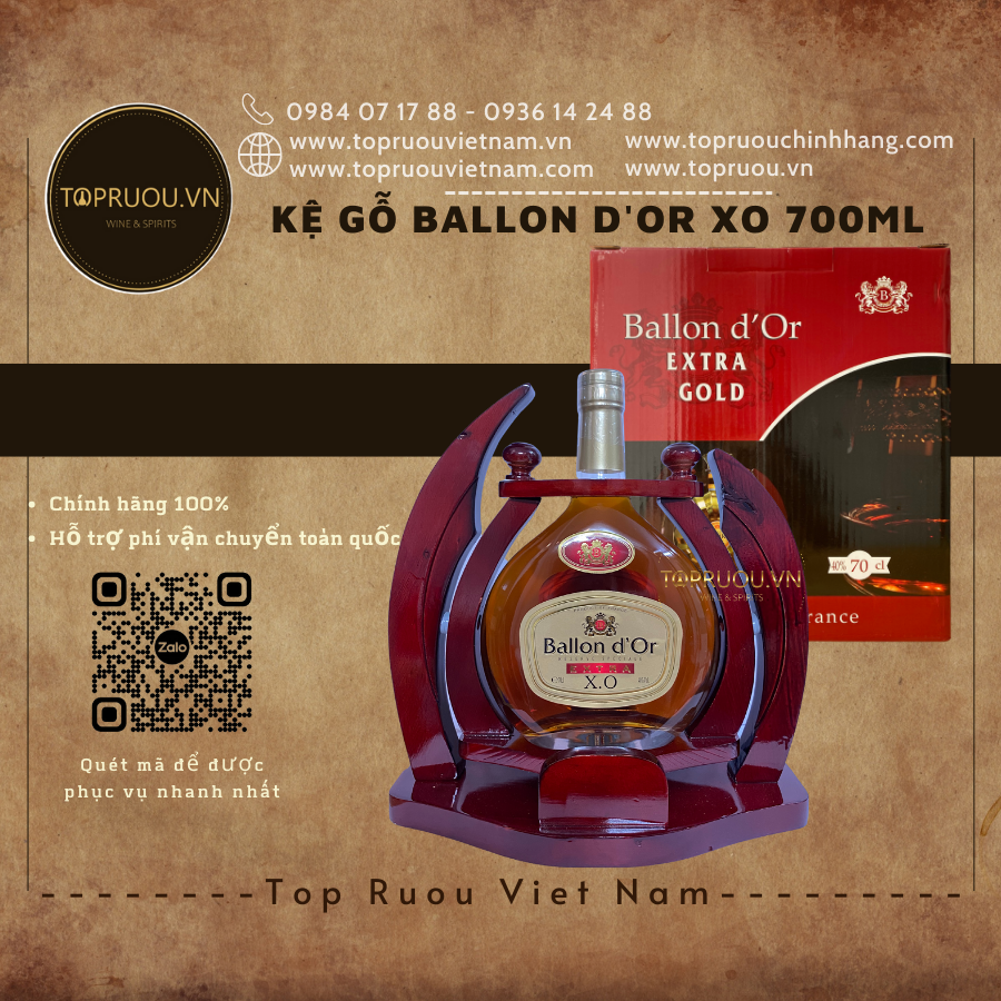 Kệ gỗ ballon d'or xo - chính hãng 100%
