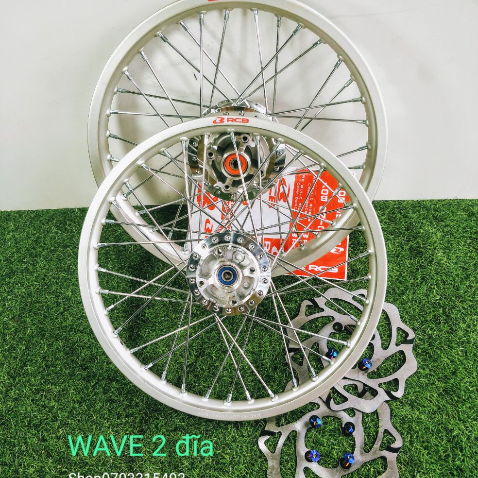 [HCM] CẶP BÁNH CĂM WAVE 2 ĐĨA NIỀNG RCB CHÍNH HÃNG KÈM ĐĨA X1R  CĂM ĐÙM MẠ CROM (TƯ VẤN NHANH QUA SĐT TRÊN HÌNH)