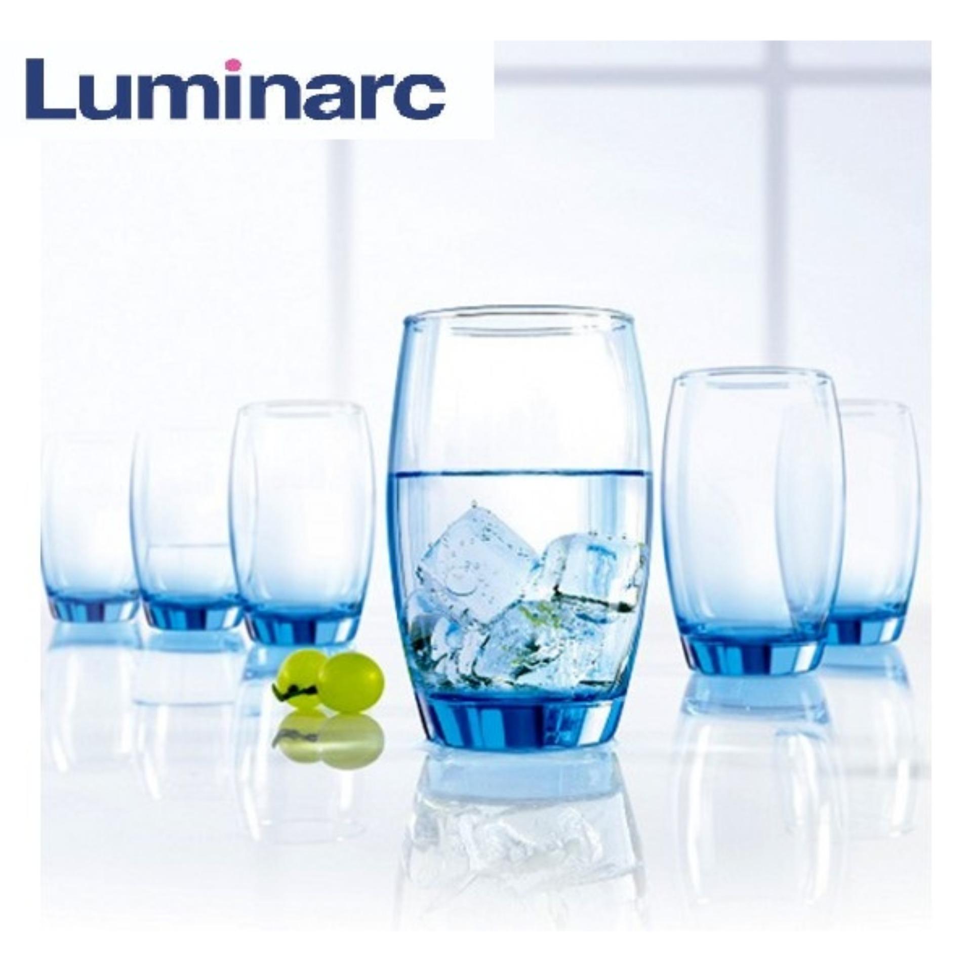 Bộ 6 ly thủy tinh cao Luminarc Salto Ice Blue 350ml J1585