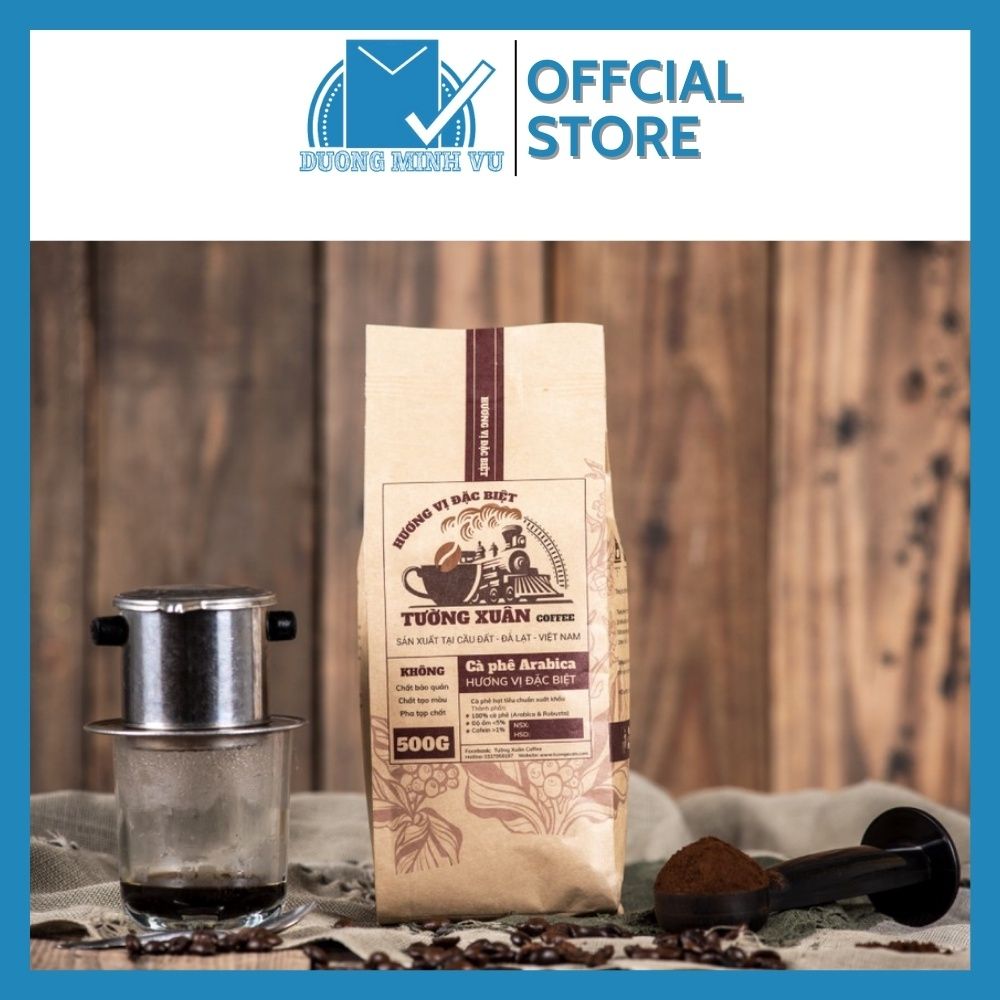 Arabica đặc biệt Cầu Đất Cà phê rang xay Tường Xuân Coffee 500g