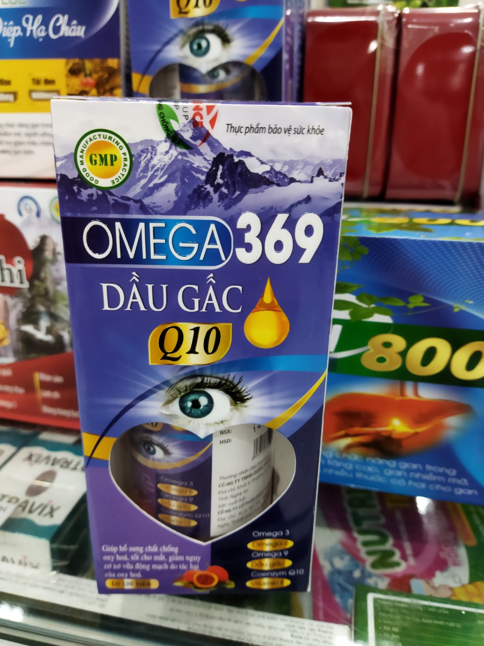 [combo 2 hộp ] Viên uống dầu cá OMEGA 3.6.9 DẦU GẤC Q10 - Giúp sáng mắt , giảm khô mắt , nhức mỏi mắt , tăng cường thị lực cho mắt - hộp 60 viên - hàng công ty đạt chuẩn GMP -HD 2024