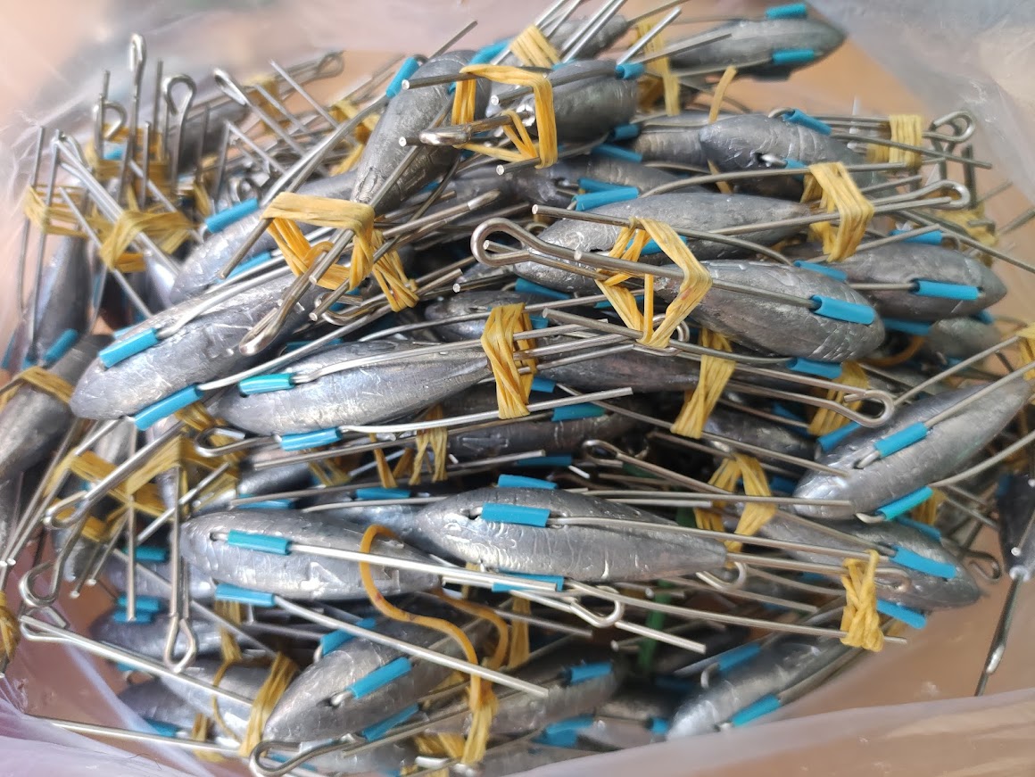 1Kg Chì neo hỏa tiễn câu biển tùy chọn size 80g 110g 140g 170g