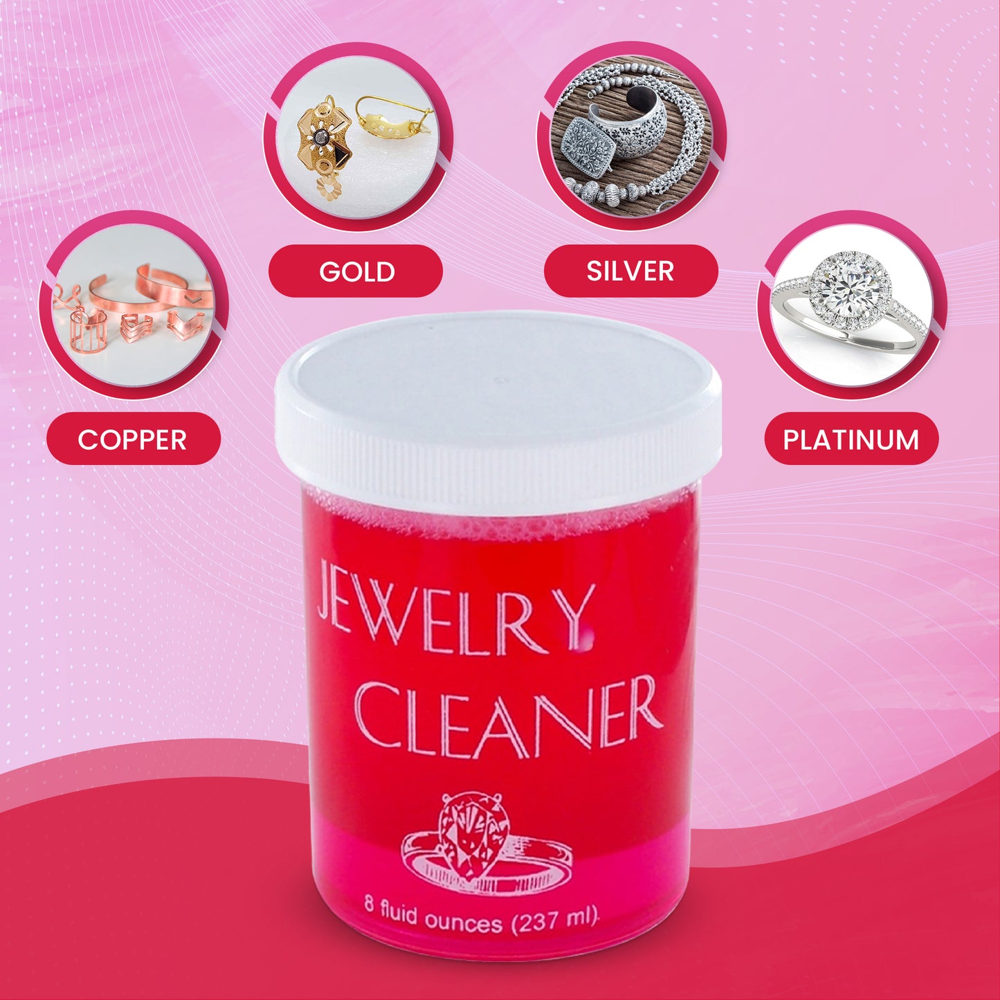 Nước Rửa Trang Sức Vàng Bạc Jewelry Cleaner all in 1