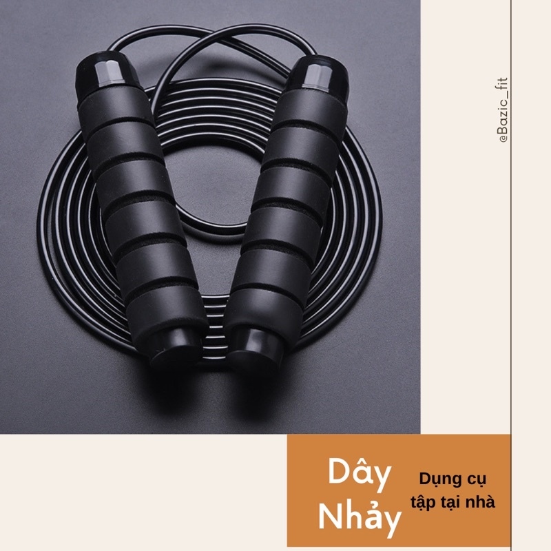 ☎✜☬  [Bazic_fit] Dây nhảy tập thể dục thể thao lõi thép phụ kiện tập Gym