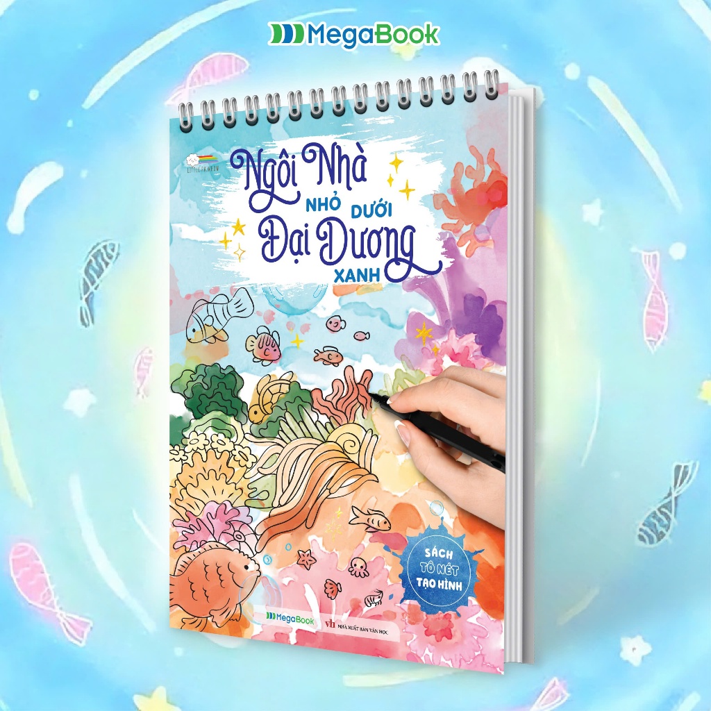 Sách tô nét Ngôi nhà nhỏ dưới đại dương xanh-26