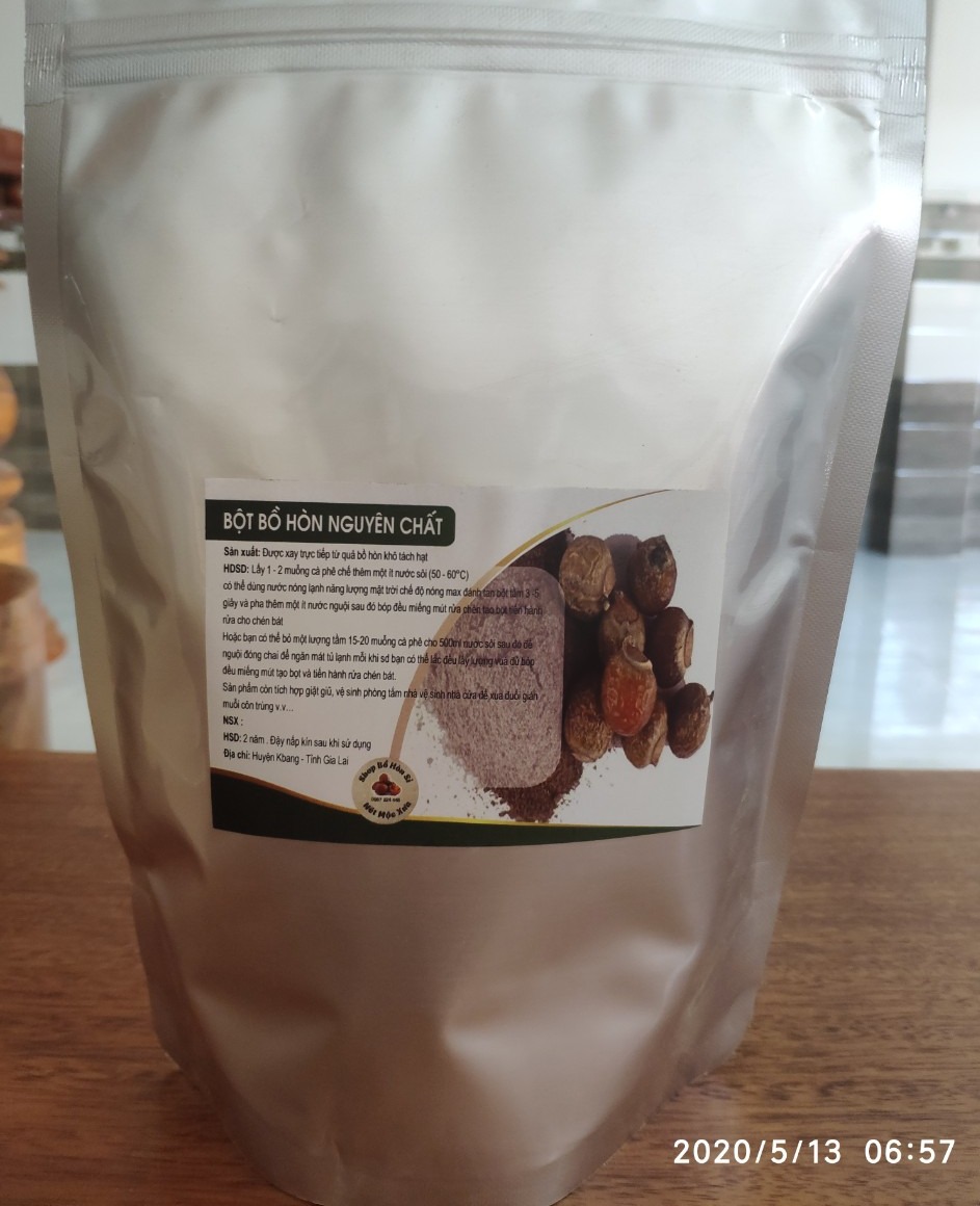 Bột bồ hòn nguyên chất 300g giá dùng thử