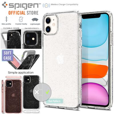 Ốp iphone 11/11 pro/11 pro max spigen liquid crystal glitter - hàng chính hãng