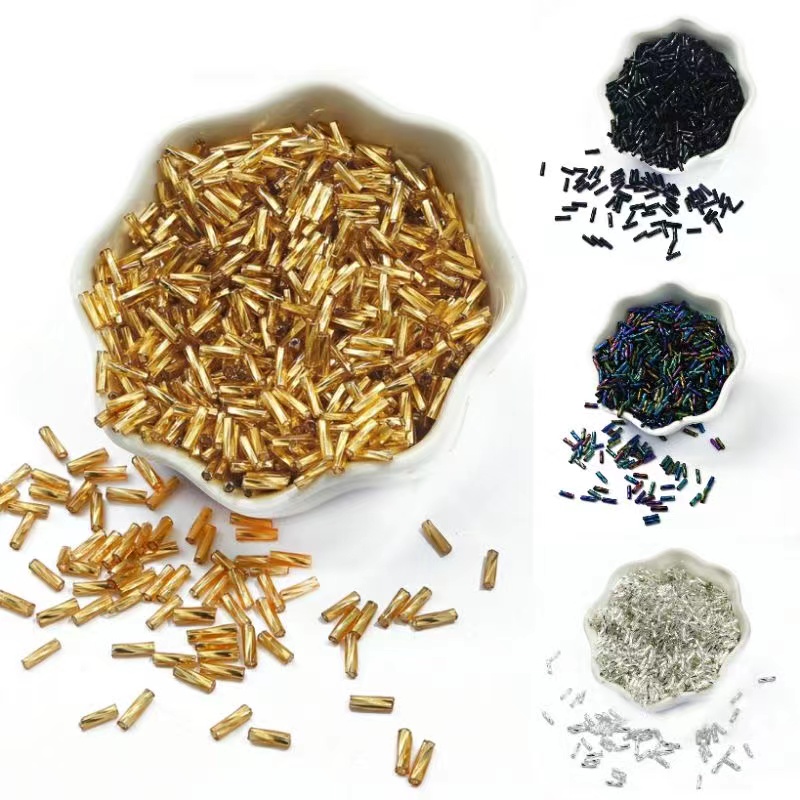 50g hạt cườm xoắn ốc ống trúc 6mm