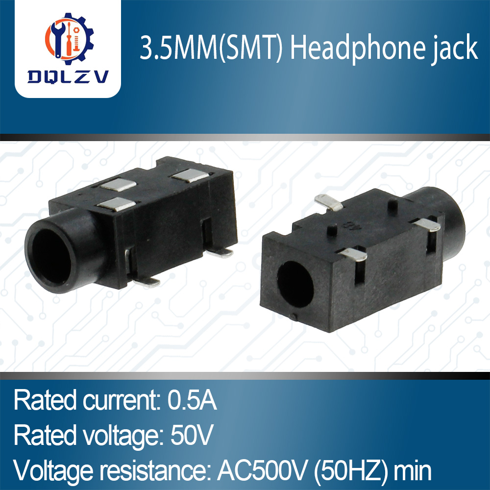 Giắc Cắm Tai Nghe 3.5 MM Giắc Cắm Âm Thanh Đầu Nối Cái PJ