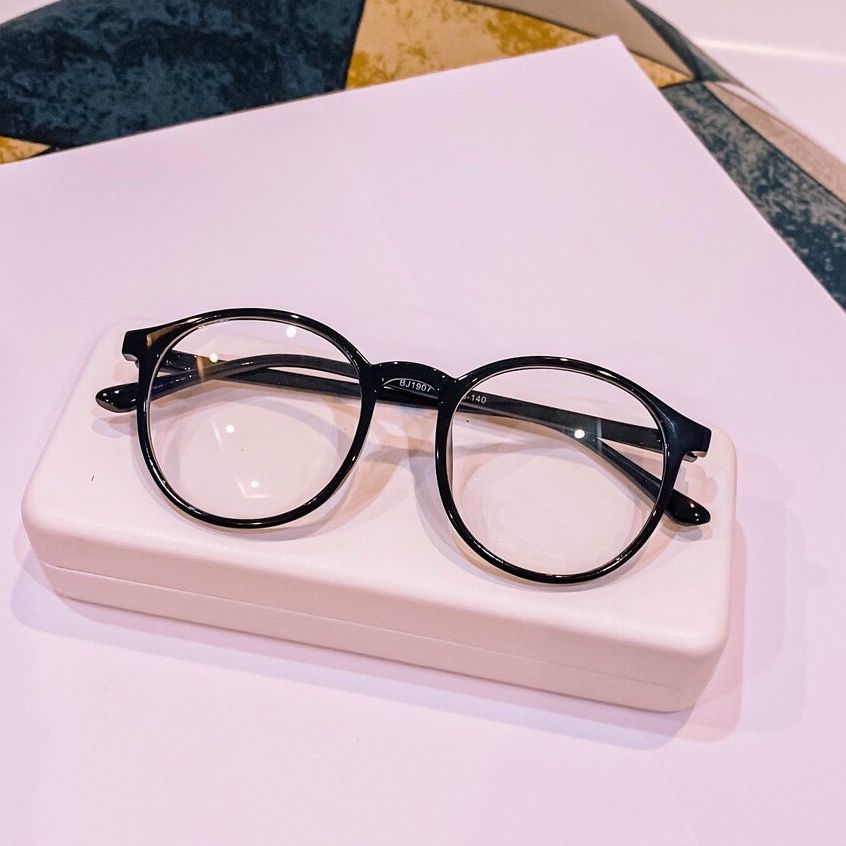 Mắt Kính Thời Trang Nam Nữ Kính Mát Mặt Tròn Trẻ Trung Xì Teen Thay Được Tròng Cận