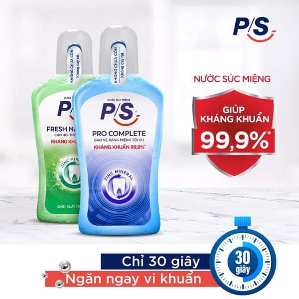 Nước xúc miệng PS không cay 500ml