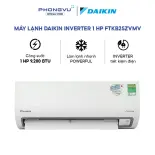 [Shopee Lắp Đặt 0Đ HN HCM cũ] Máy lạnh Daikin Inverter 1 HP FTKB25ZVMV - Enzyme Blue PM2.5 - Bảo hành 12th