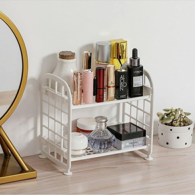 Kệ nhựa mini 2 tầng đựng đồ đa năng siêu xinh