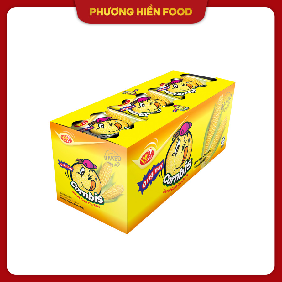 Bánh bắp cornbis cracker win2 hộp 540 g - 30 cái