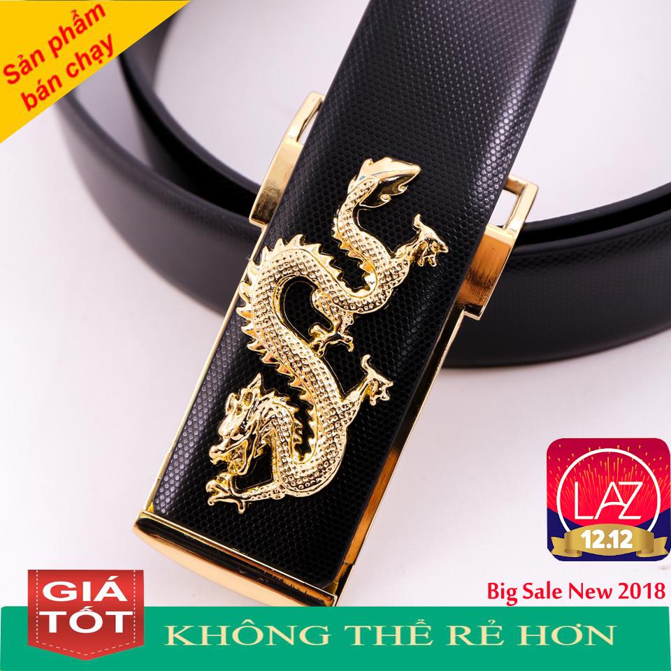 DÂY NỊT DA CAO CẤP MẠ VÀNG RỒNG THIÊNG -Cá tính mà lịch lãm tôn lên sự nhã nhẵn trong từng hành động của người đàn ông